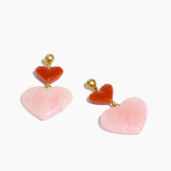 Madewell Jewelry - Madewell Carved Heart Earrings